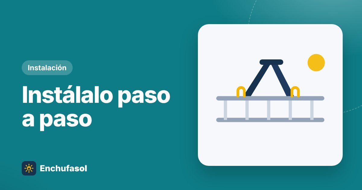 Cómo instalar un kit solar en el balcón paso a paso