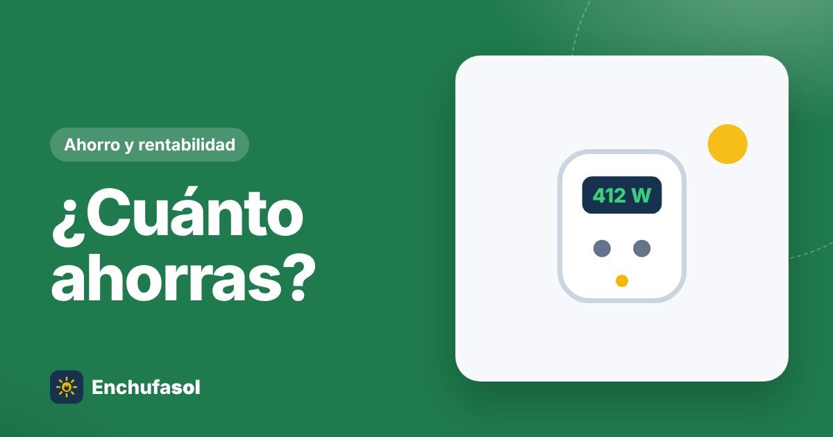 ¿Cuánto se ahorra con un kit solar de balcón?