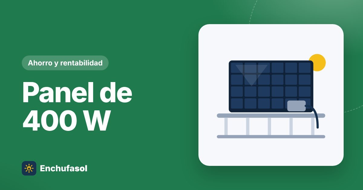 ¿Cuánto produce un panel de 400 W al día en España?