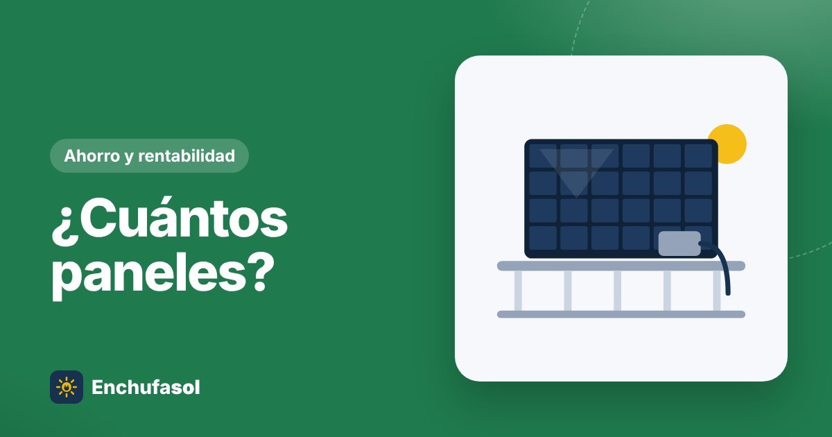 Cuántos paneles necesitas para un piso
