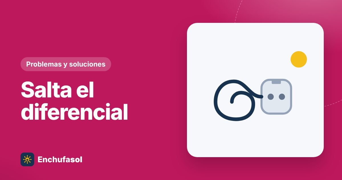 El kit solar hace saltar el diferencial