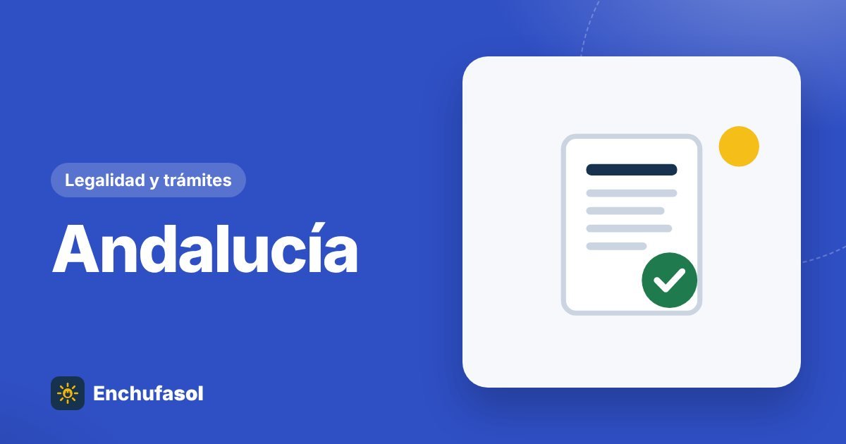Registro de autoconsumo en Andalucía