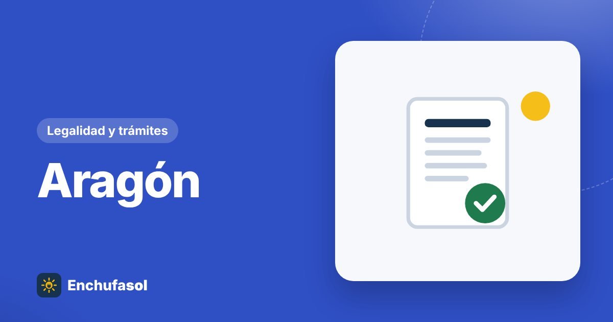 Registro de autoconsumo en Aragón