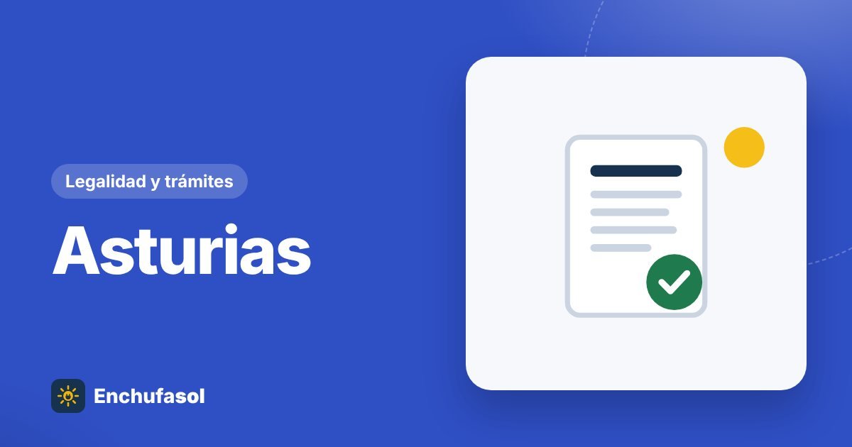 Registro de autoconsumo en Asturias