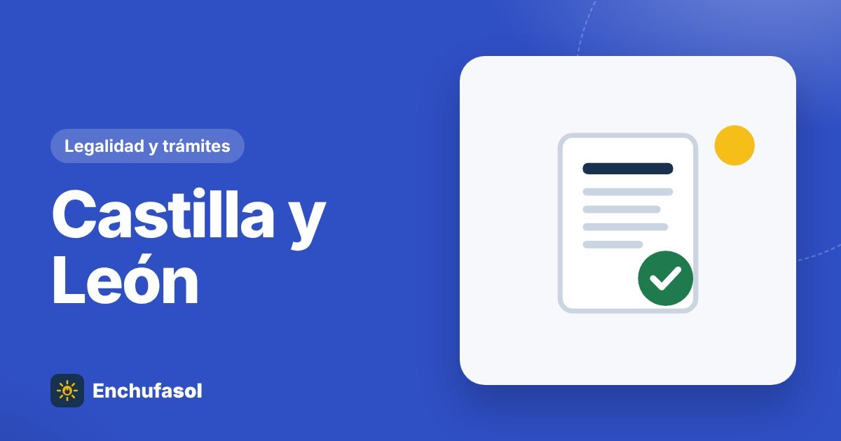 Registro de autoconsumo en Castilla y León