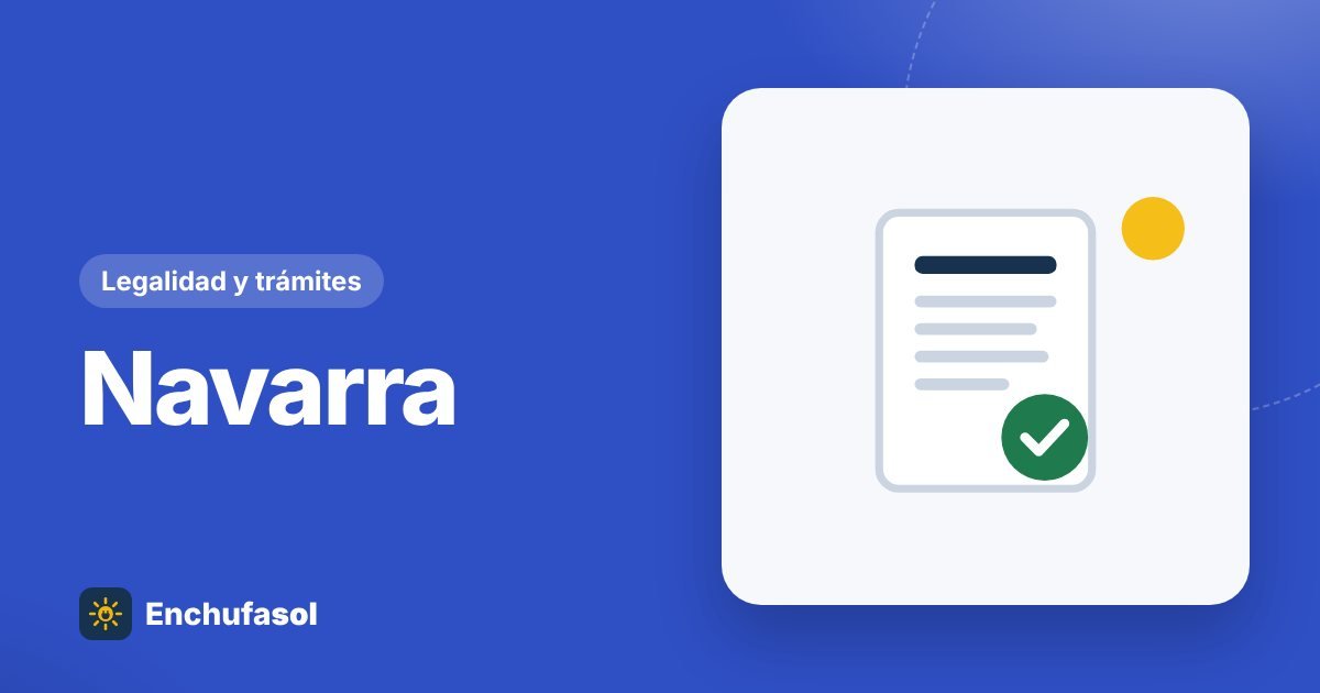 Registro de autoconsumo en Navarra